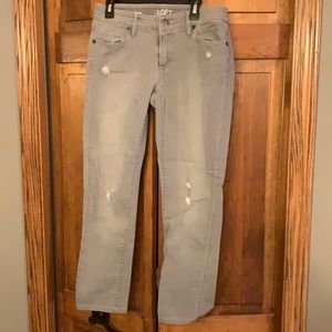 Ann Taylor Loft skinny curvy jeans.  Size 26/2 Gray